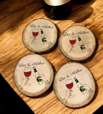 Dessous de verre - Personnalisé vin et bière