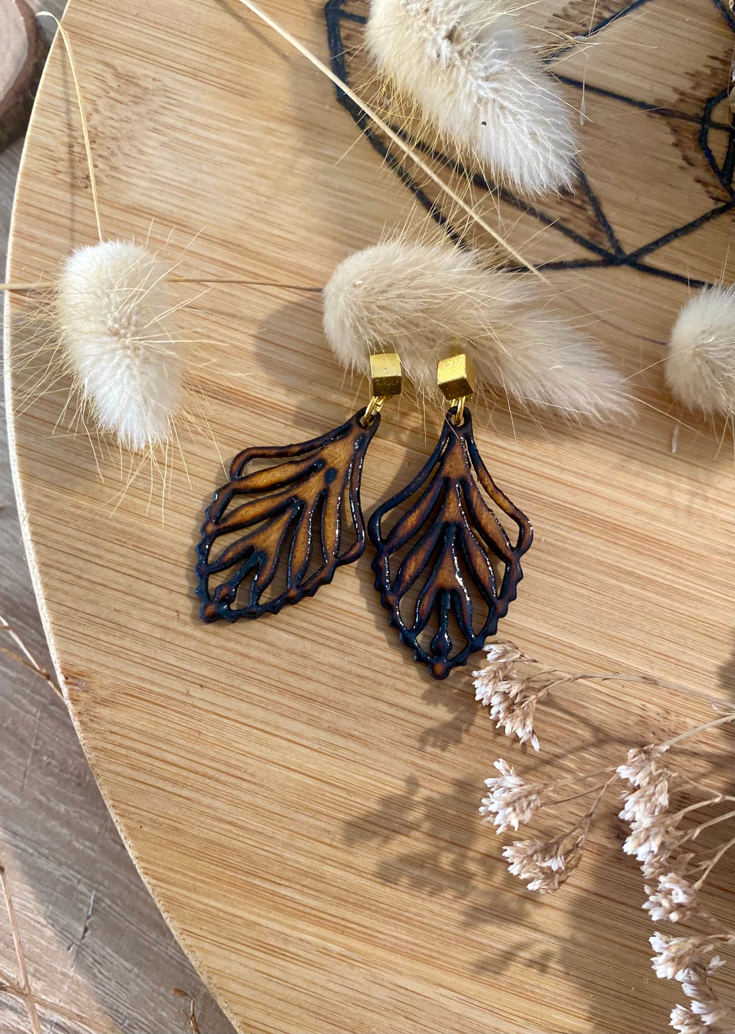 Boucles d'oreilles - feuilles