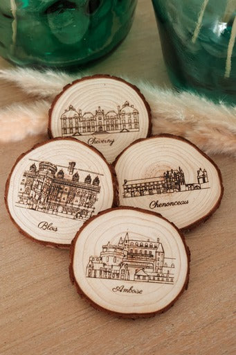 Dessous de verre châteaux de la Loire
