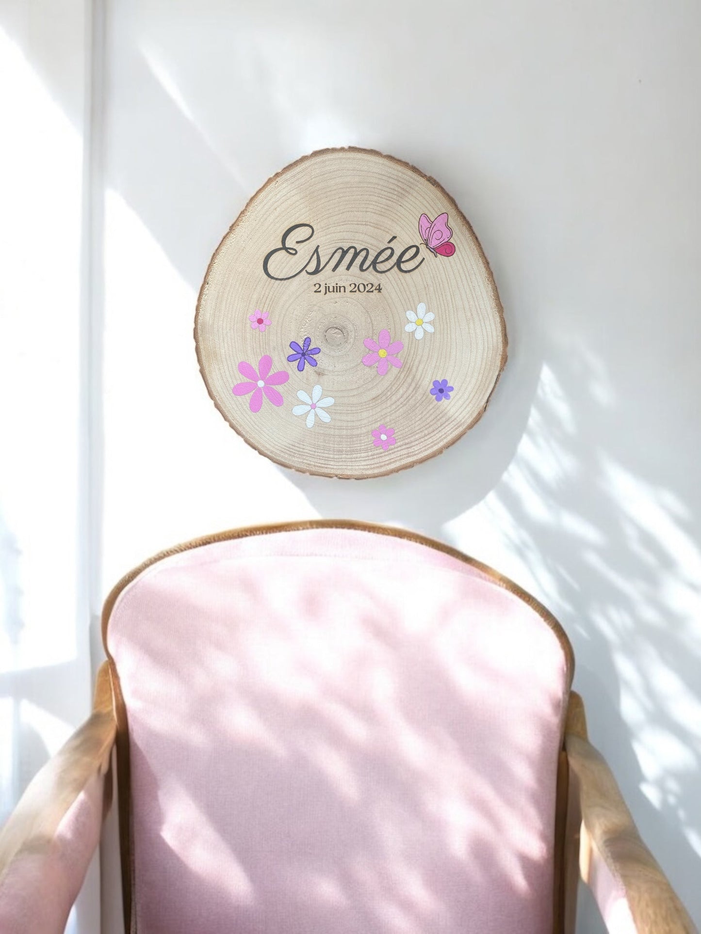 Décoration murale personnalisée - gravure prénom ou photo