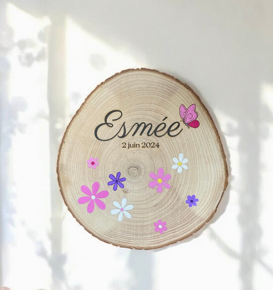 Décoration murale personnalisée - gravure prénom ou photo